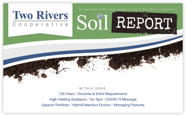 Two Rivers Cooperative March 2021 Soil Report