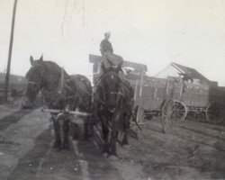 Mid 1930s photo of farming in Marion County, IA