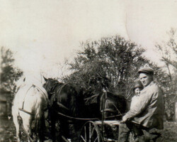 Late 1920s photo of farming in Marion County, IA